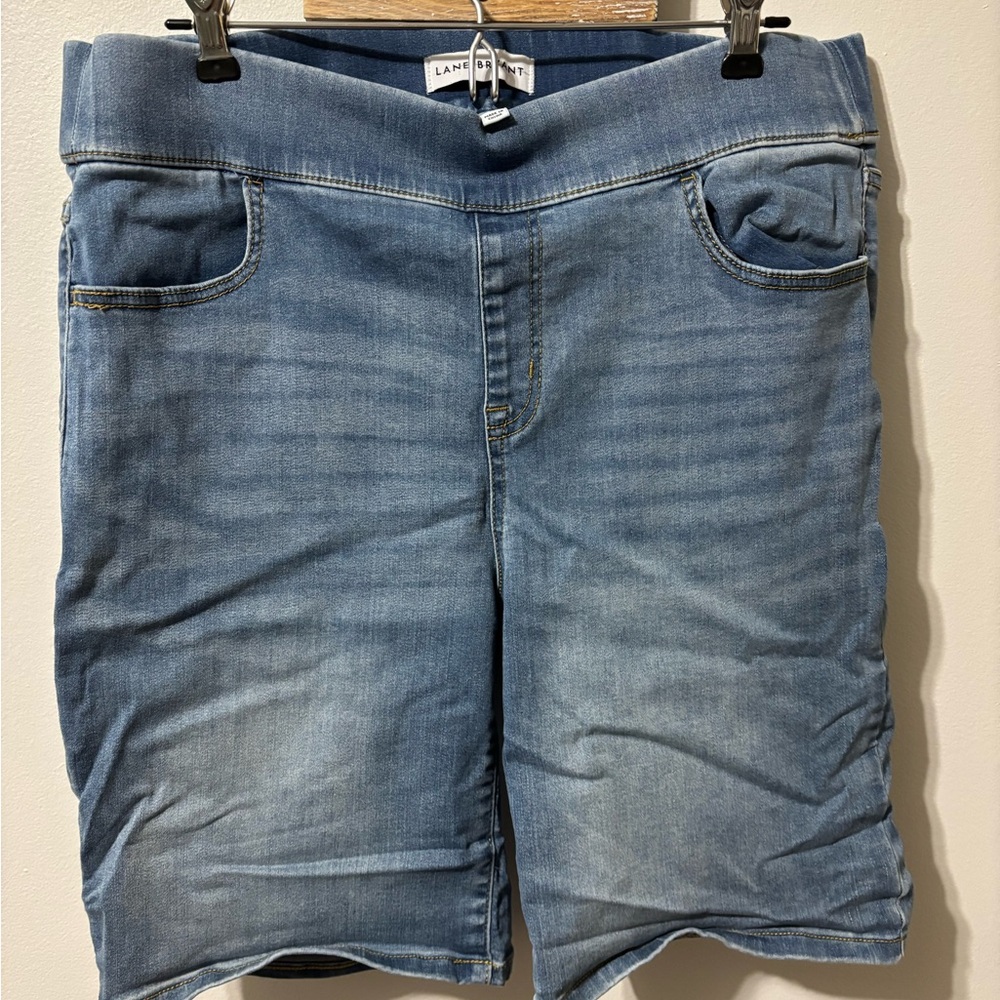 Lane Bryant Blue Denim Women Shorts